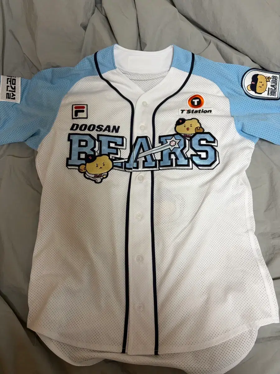 Doosan Bears　スタジャン　ネイビー　斗山ベアーズ　ワッペン Doosan Bears スタジャン ネイビー 斗山ベアーズ ワッペン 斗山